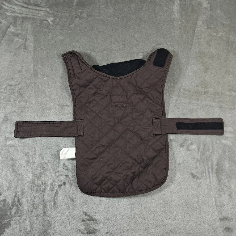 Pendleton Dog Coat Small Black Southwest Yakima Camp Stripe Quilted Fleece Vest